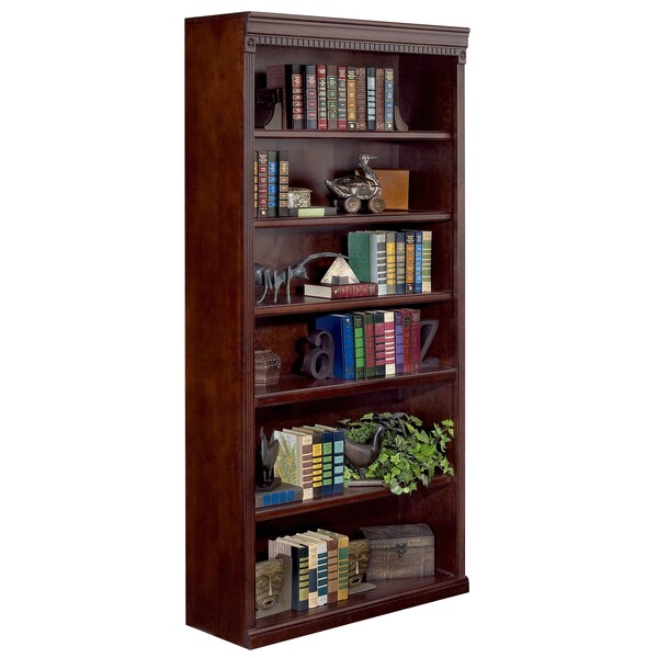 Huntington Club Huntington Club 6-Shelf Bookcase in Vibrant Cherry IMHCR3672D - main